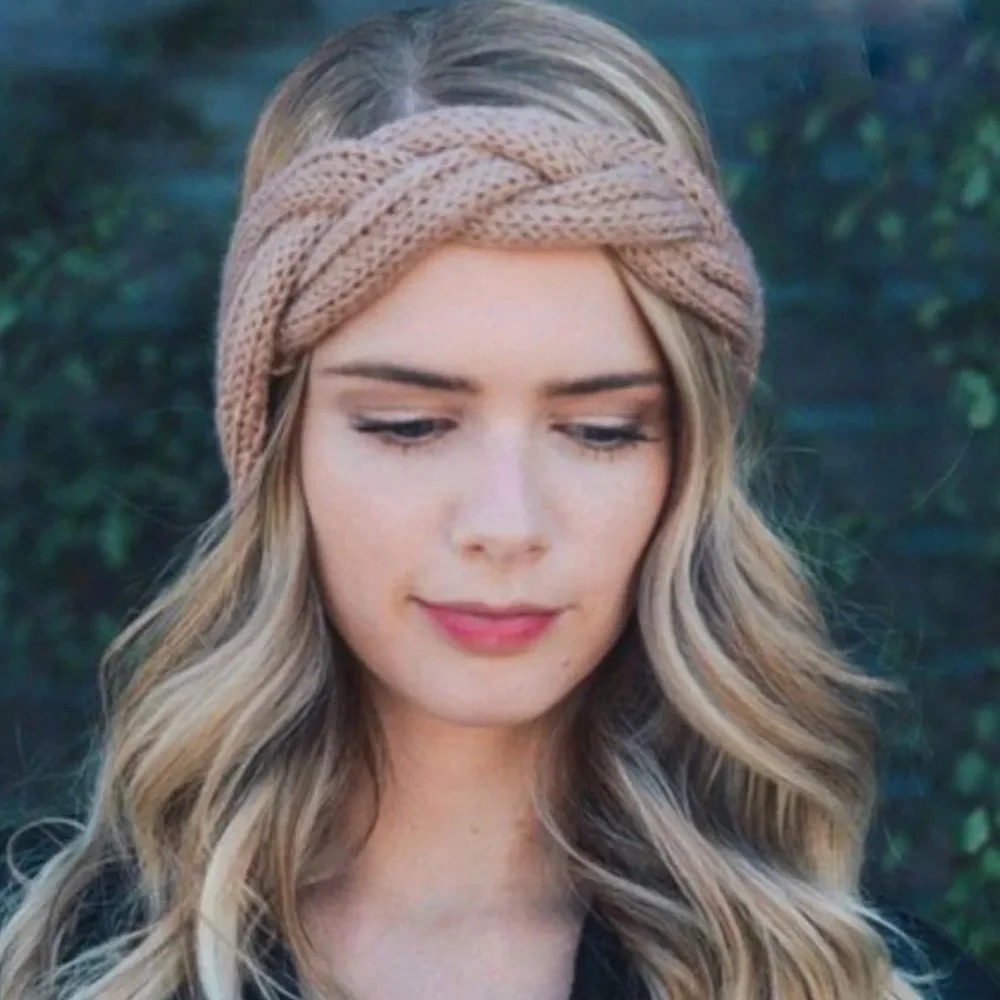 H&M Crochet knit braided headband wrap